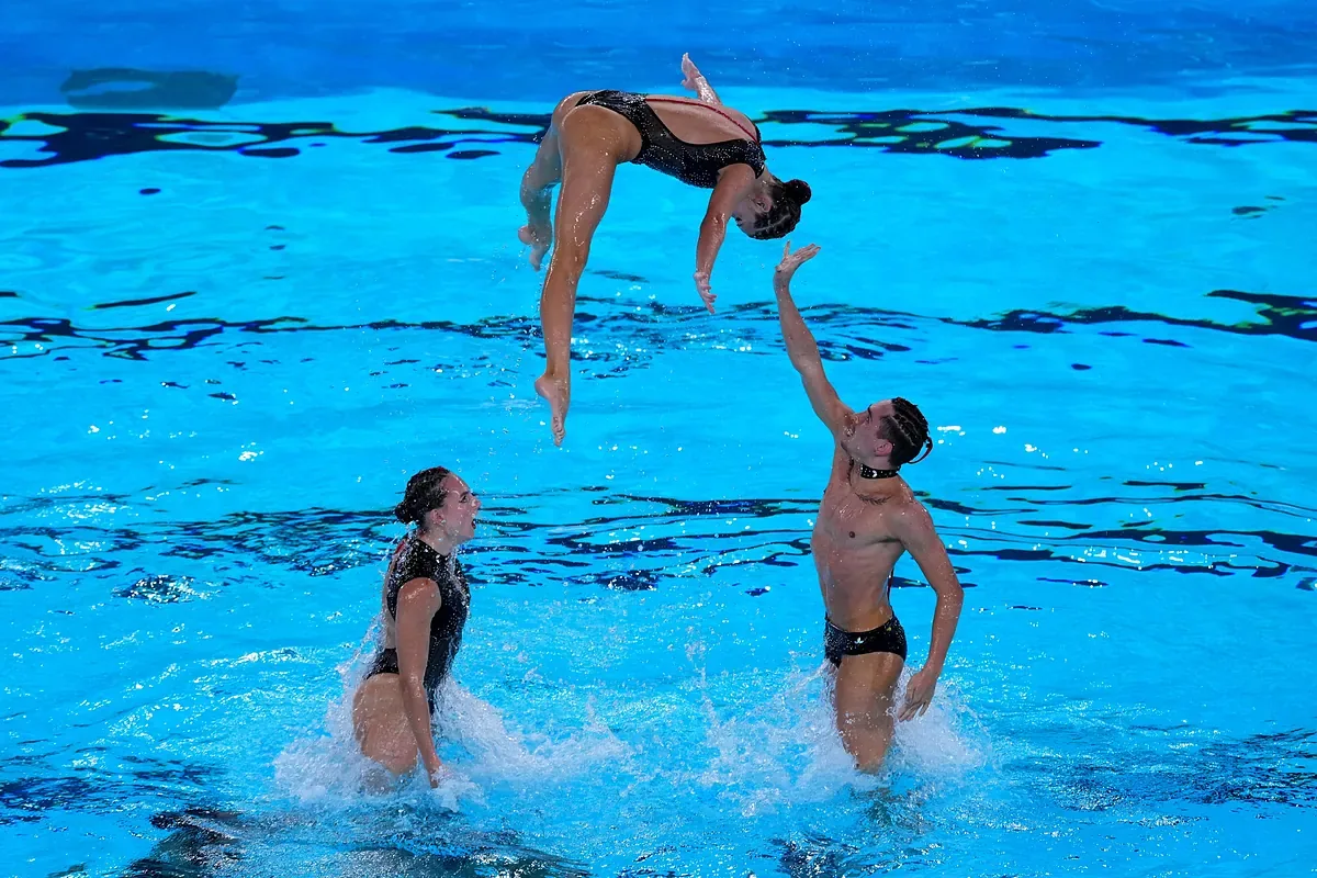 París: España logra la plata en natación artística con una rutina acrobática innovadora
