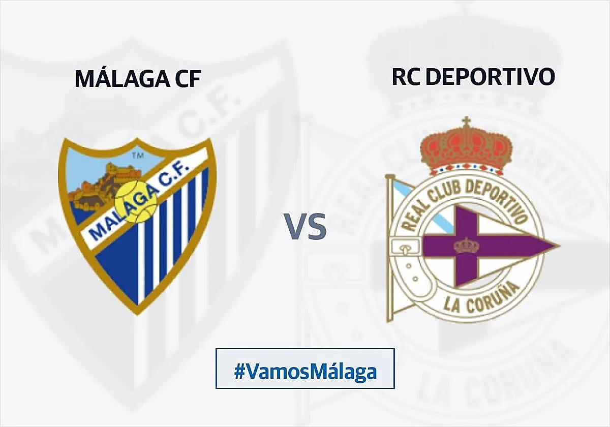 Málaga y Deportivo empatan en un intenso regreso a Primera División en La Rosaleda