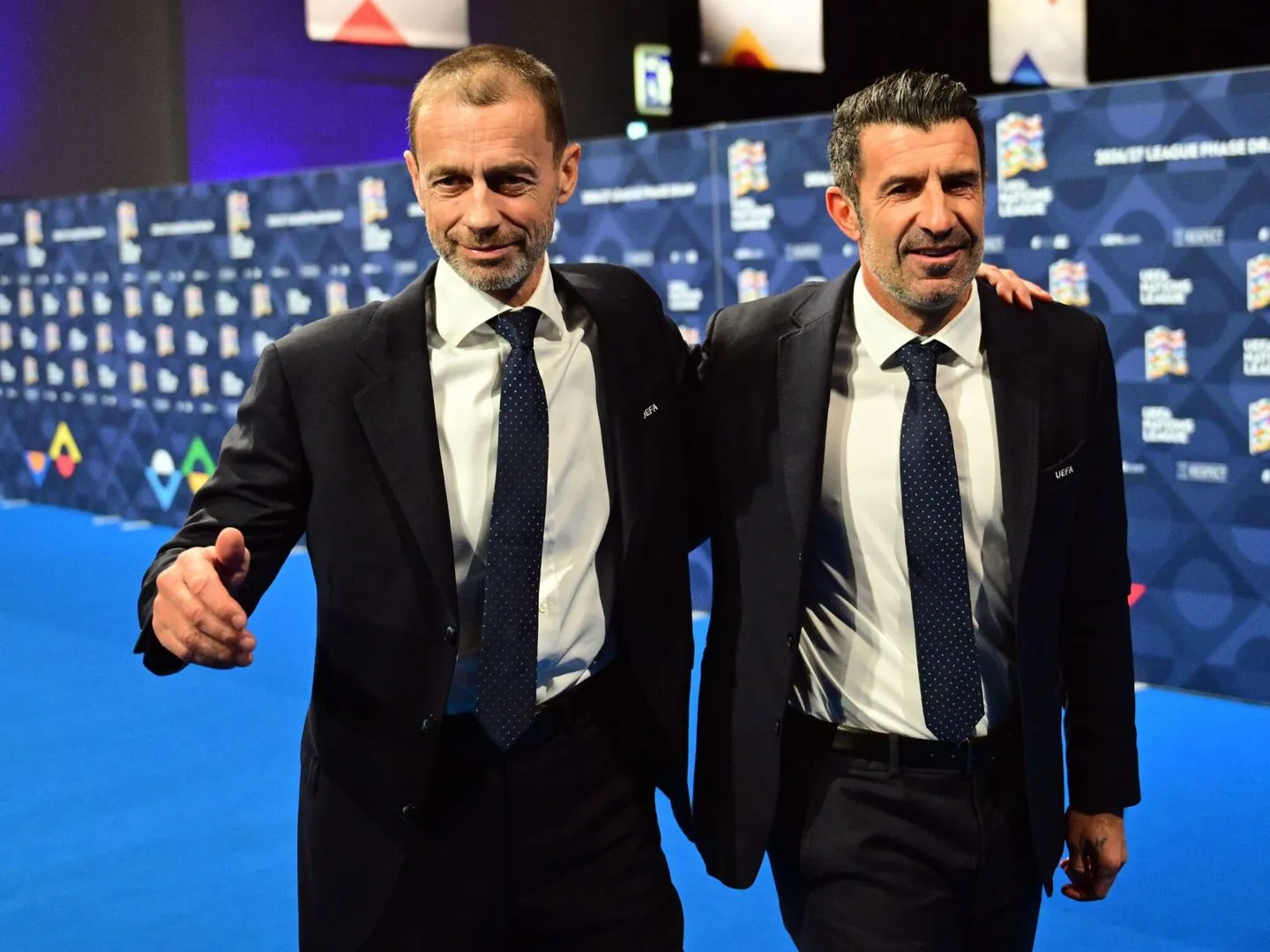 Foto: El luso, junto a Ceferin. (AFP7)