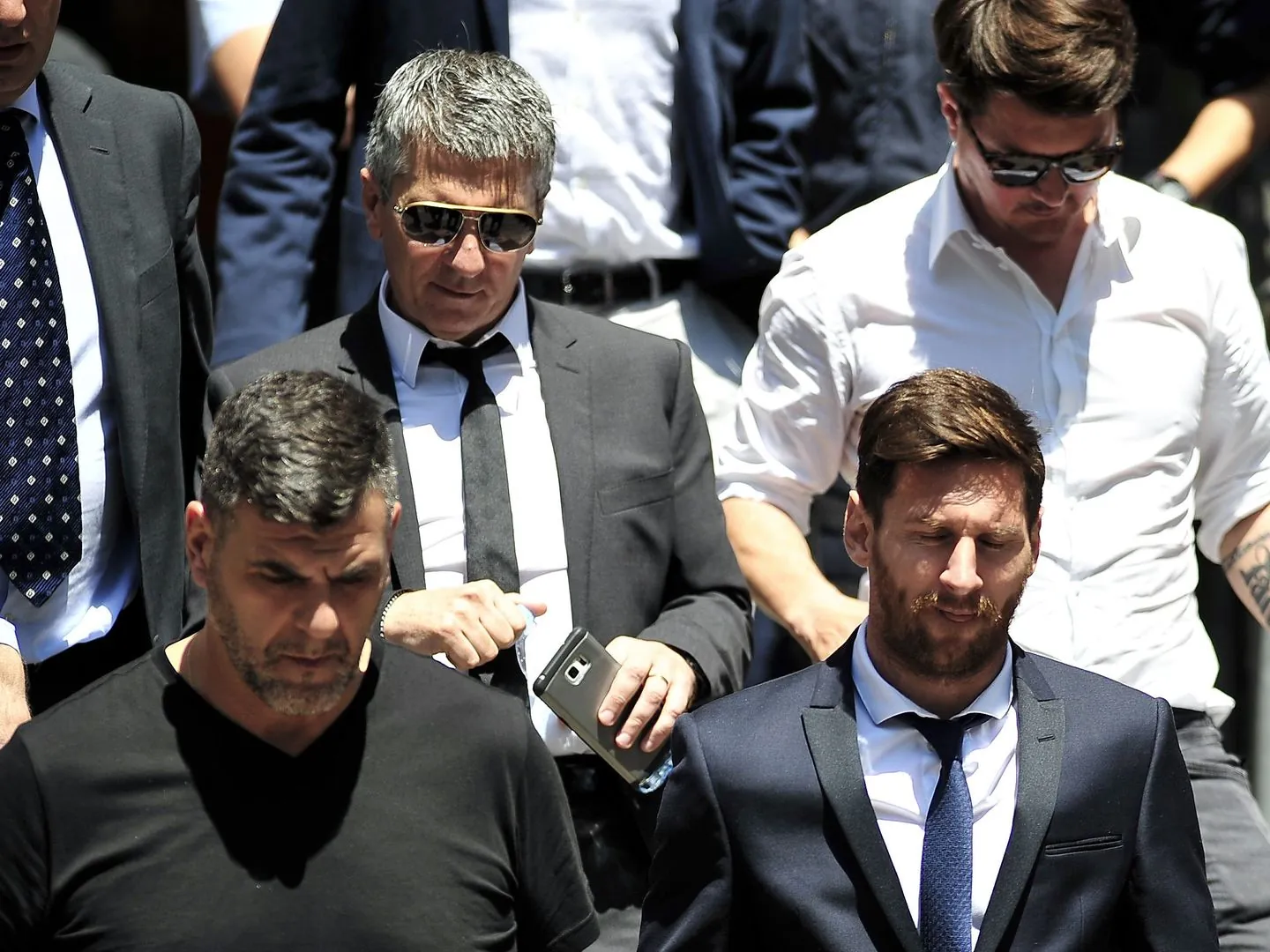 Foto: Messi y su padre, en una imagen de archivo. (Cordon Press)