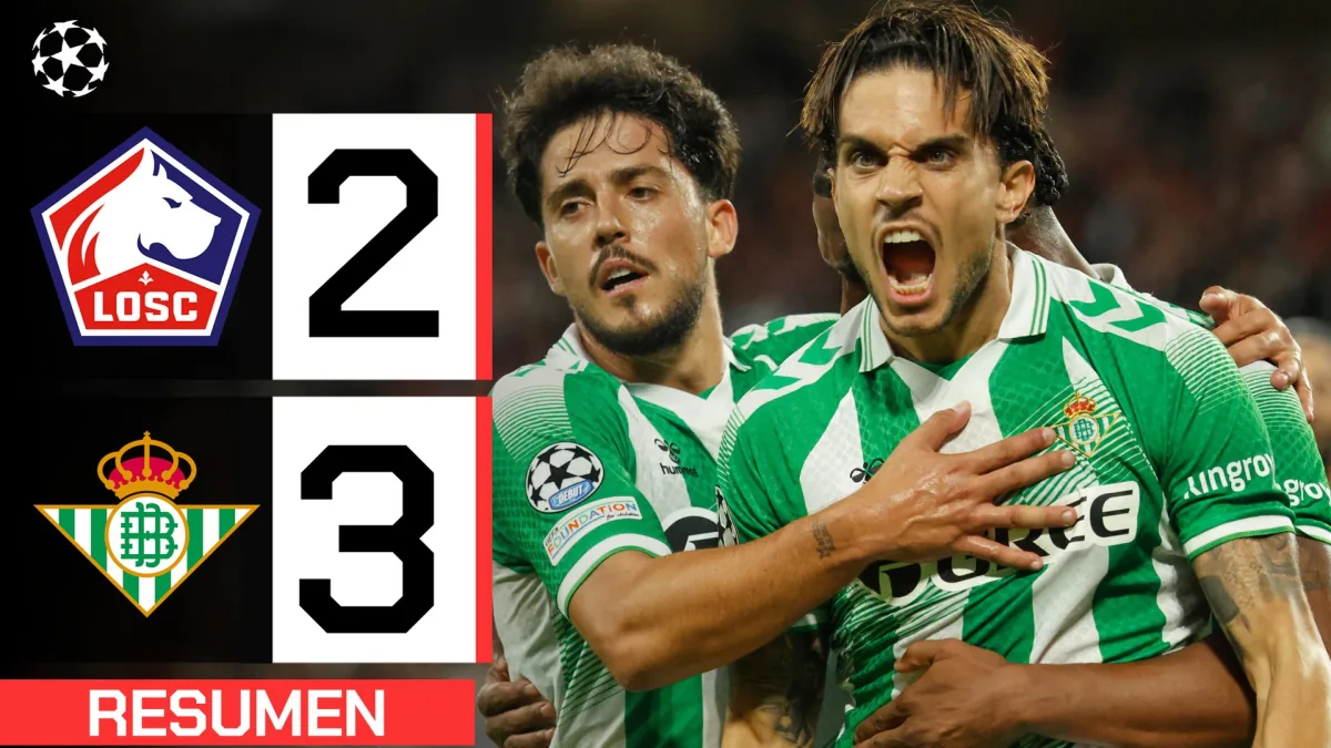 Lille: El Betis remonta en su regreso a la Champions League